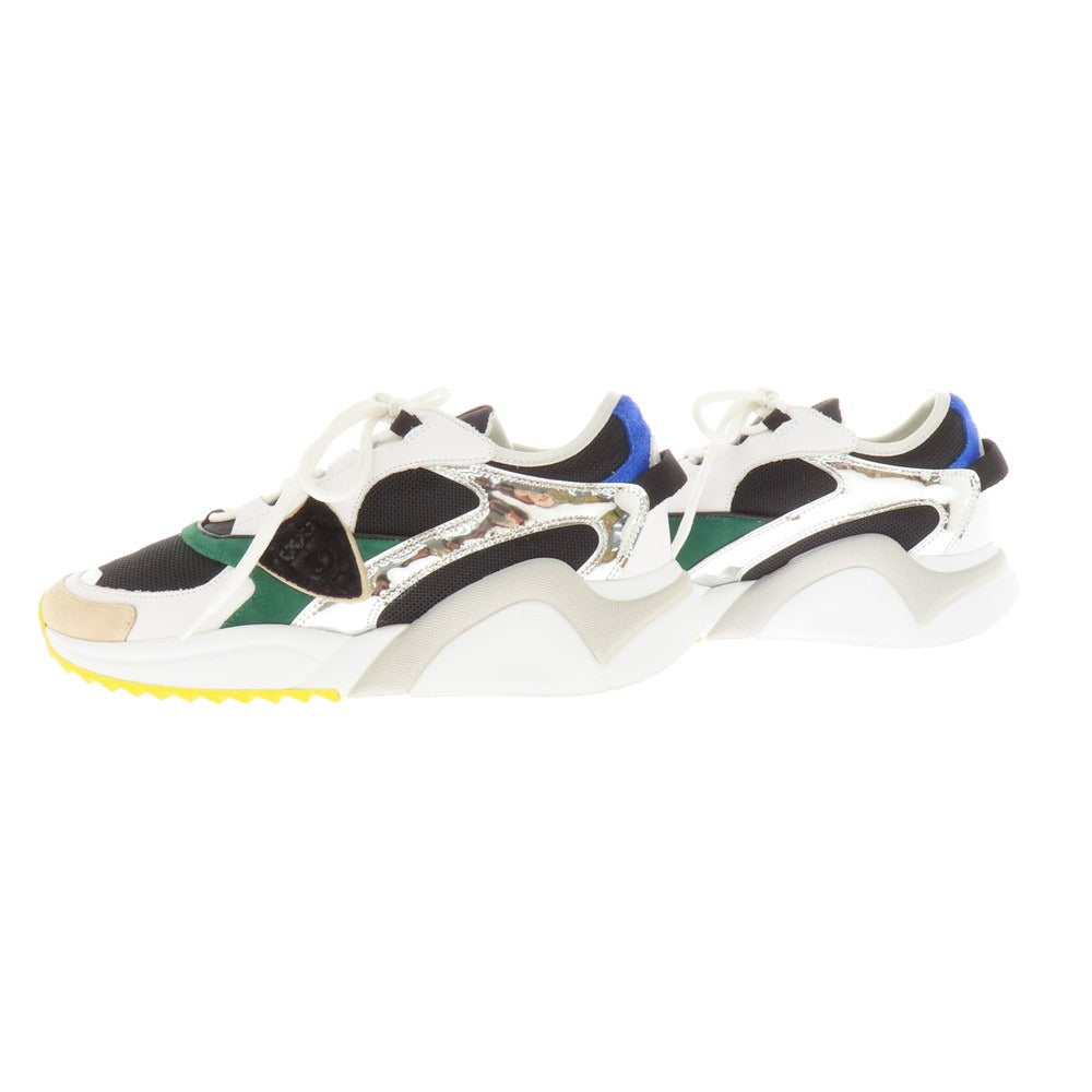 【中古】フィリップモデル PHILIPPE MODEL スニーカー ホワイトxグリーン【サイズ40】【 状態ランクB 】【 メンズ 】[CPD]