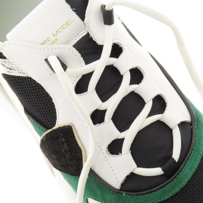 【中古】フィリップモデル PHILIPPE MODEL スニーカー ホワイトxグリーン【 40 】【 状態ランクB 】【 メンズ 】