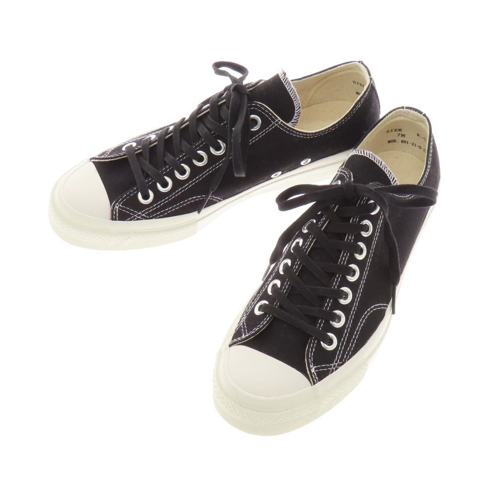 【中古】【未使用】アールシーエーフットウェア R.C.A.F キャンバス スニーカー ブラックxホワイト【 7M 】【 状態ランクS 】【 メンズ 】