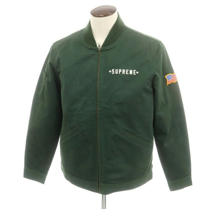 【中古】シュプリーム Supreme × Independent Truck Company 2012年秋冬 Independent Jacket 中綿ブルゾン グリーン【 L 】【 状態ランクC 】【 メンズ 】