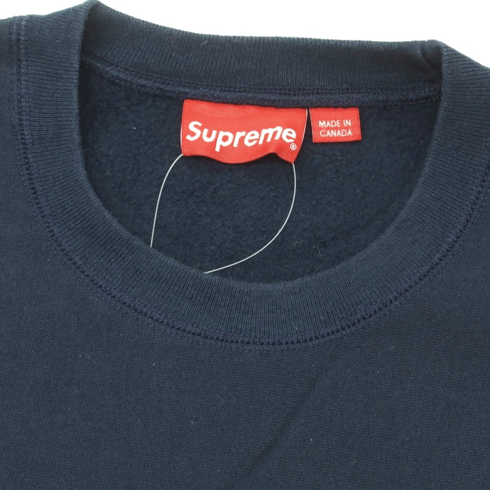 【中古】シュプリーム Supreme 2015年秋冬 Arc Logo Crewneck コットン スウェット ネイビー【 L 】【 状態ランクD 】【 メンズ 】