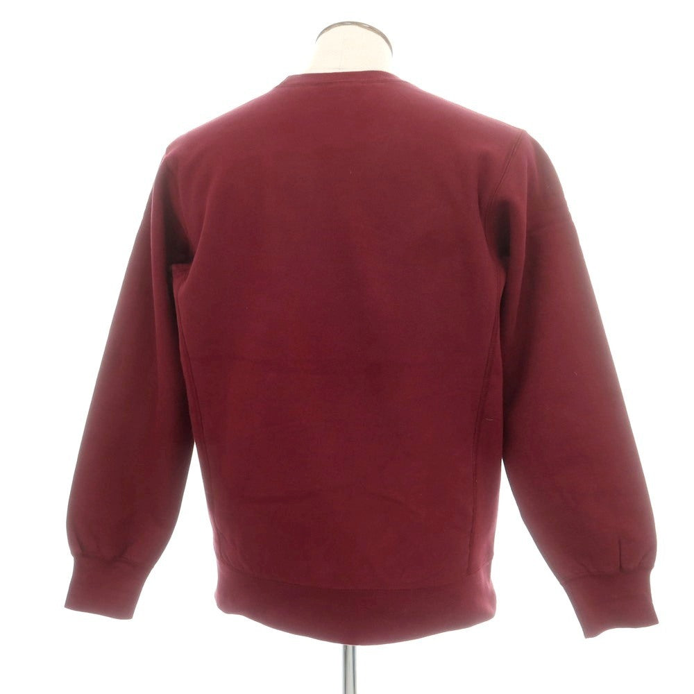【中古】シュプリーム Supreme 2015年秋冬 Arc Logo Crewneck コットン スウェット バーガンディ【 サイズL 】【 状態ランクB 】【 メンズ 】 [BPD]