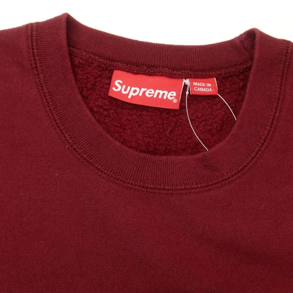 【中古】シュプリーム Supreme 2015年秋冬 Arc Logo Crewneck コットン スウェット バーガンディ【 サイズL 】【 状態ランクB 】【 メンズ 】 [BPD]