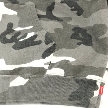 【中古】シュプリーム Supreme 2025年秋冬 Woven Patches Hooded Sweatshirt カモフラ パーカー グレーxホワイト【 XL 】【 状態ランクB 】【 メンズ 】