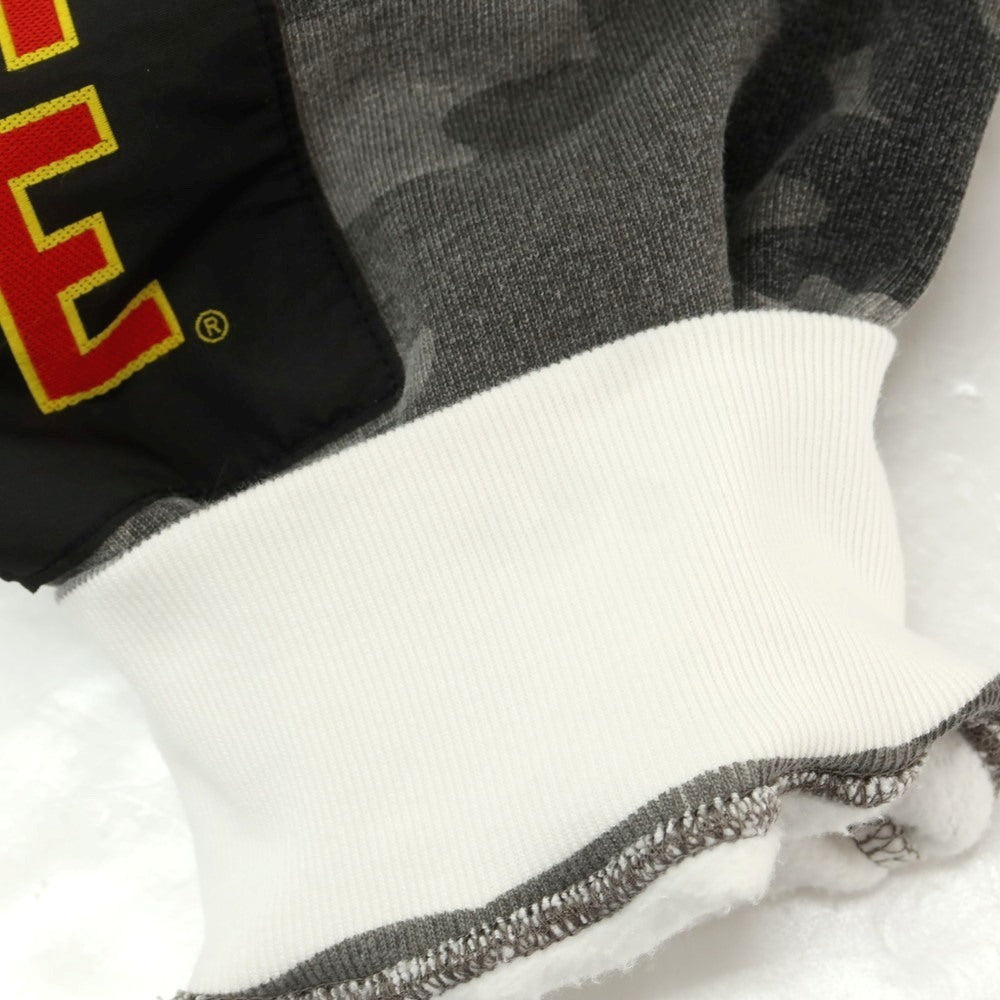 【中古】シュプリーム Supreme 2025年秋冬 Woven Patches Hooded Sweatshirt カモフラ パーカー グレーxホワイト【 XL 】【 状態ランクB 】【 メンズ 】