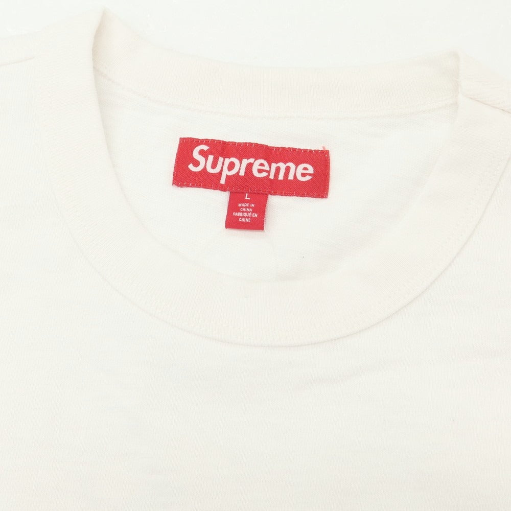 【中古】シュプリーム Supreme 2025年春夏 SMD S/S Top コットン 半袖Ｔシャツ ホワイト【サイズL】【 状態ランクA 】【 メンズ 】[DPD]