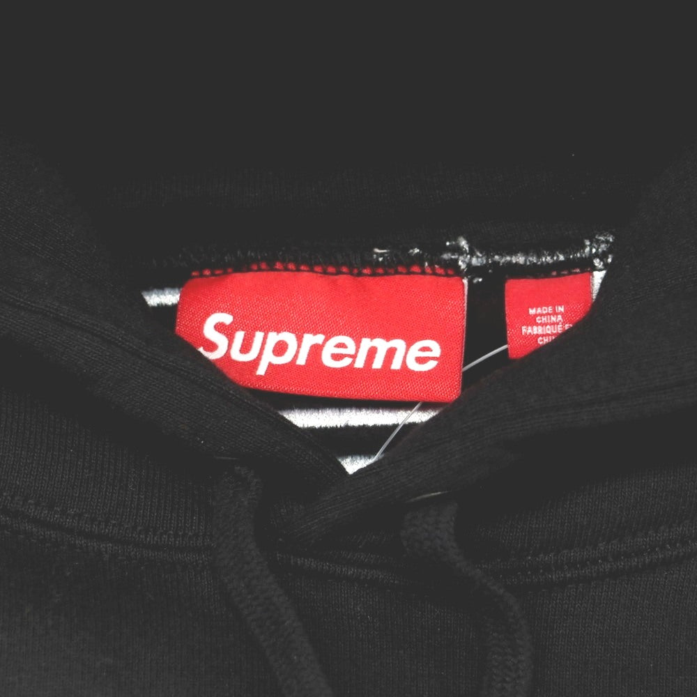 【中古】シュプリーム Supreme 2025年秋冬 Satin Applique Hooded Sweatshirt パーカー ブラック【 XL 】【 状態ランクA 】【 メンズ 】