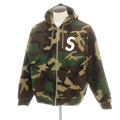 【中古】シュプリーム Supreme 2025年秋冬 S Logo Zip Up Hooded Sweatshirt パーカー オリーブxブラウン【 XL 】【 状態ランクA 】【 メンズ 】