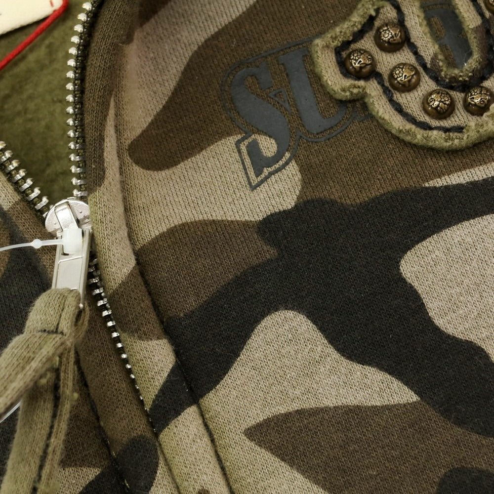 【中古】シュプリーム Supreme x True Religion 2025年秋冬 Zip Up Hooded Sweatshirt パーカー グリーン系【 XL 】【 状態ランクA 】【 メンズ 】