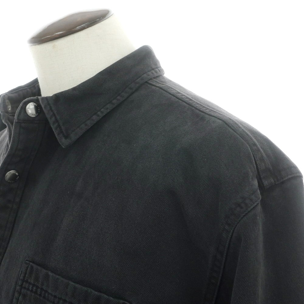【中古】シュプリーム Supreme 2025年秋冬 Quilted Lined Denim Snap Shirt コットン カジュアルシャツ ブラック【 XL 】【 状態ランクA 】【 メンズ 】