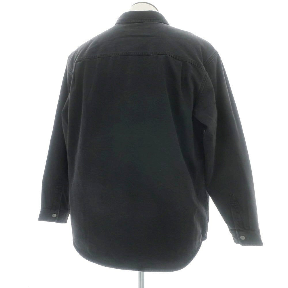 【中古】シュプリーム Supreme 2025年秋冬 Quilted Lined Denim Snap Shirt コットン カジュアルシャツ ブラック【 XL 】【 状態ランクA 】【 メンズ 】