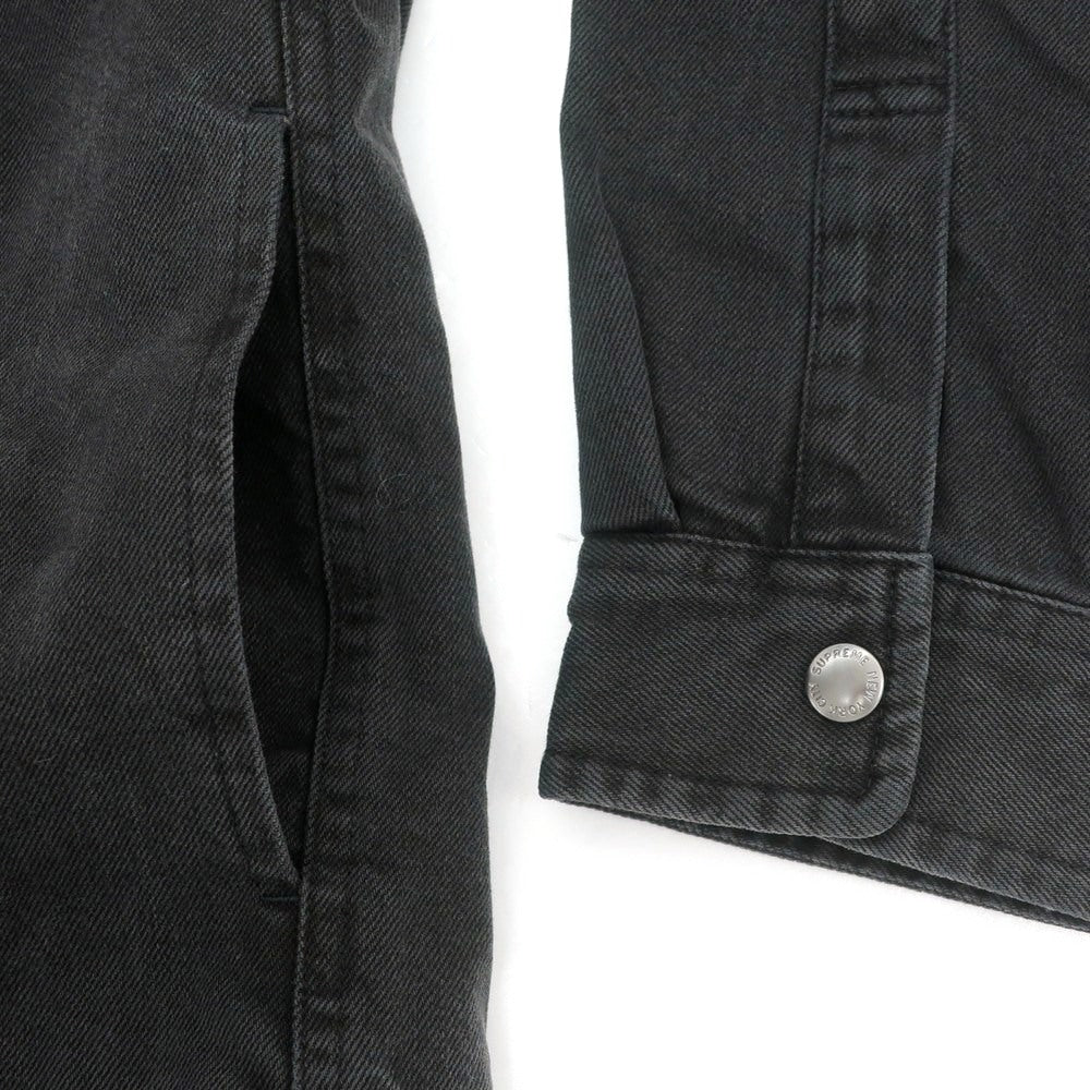 【中古】シュプリーム Supreme 2025年秋冬 Quilted Lined Denim Snap Shirt コットン カジュアルシャツ ブラック【 XL 】【 状態ランクA 】【 メンズ 】