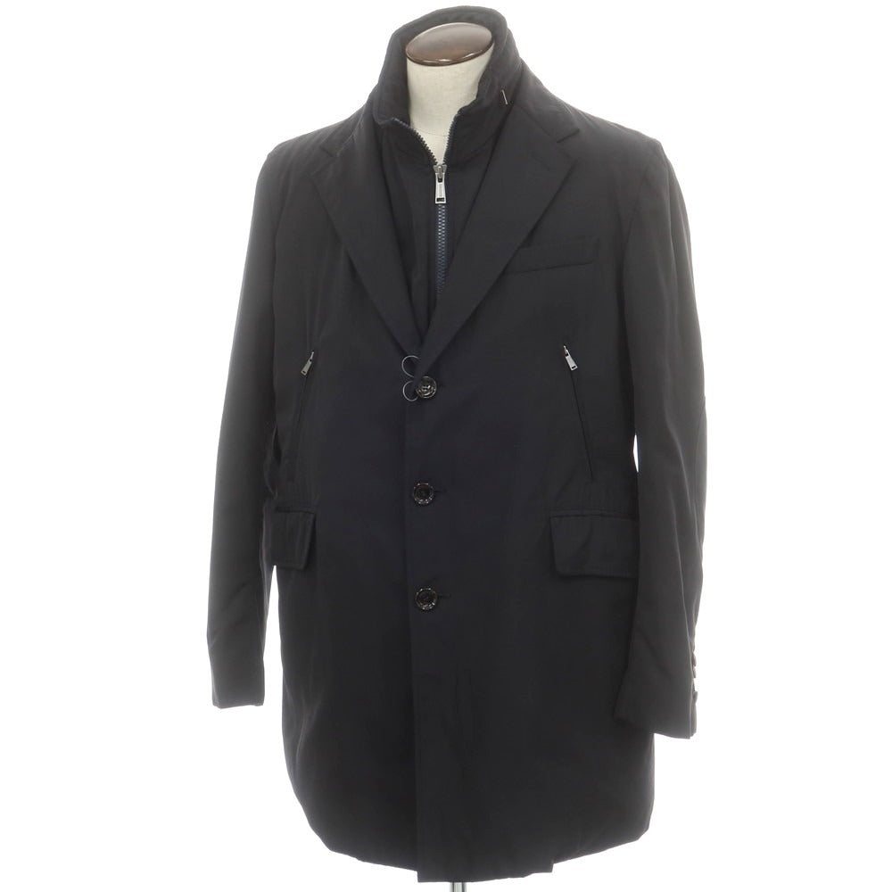 【中古】セブンティ SEVENTY ポリエステル 2WAY ダウンコート ダークネイビー【 54 】【 状態ランクC 】【 メンズ 】