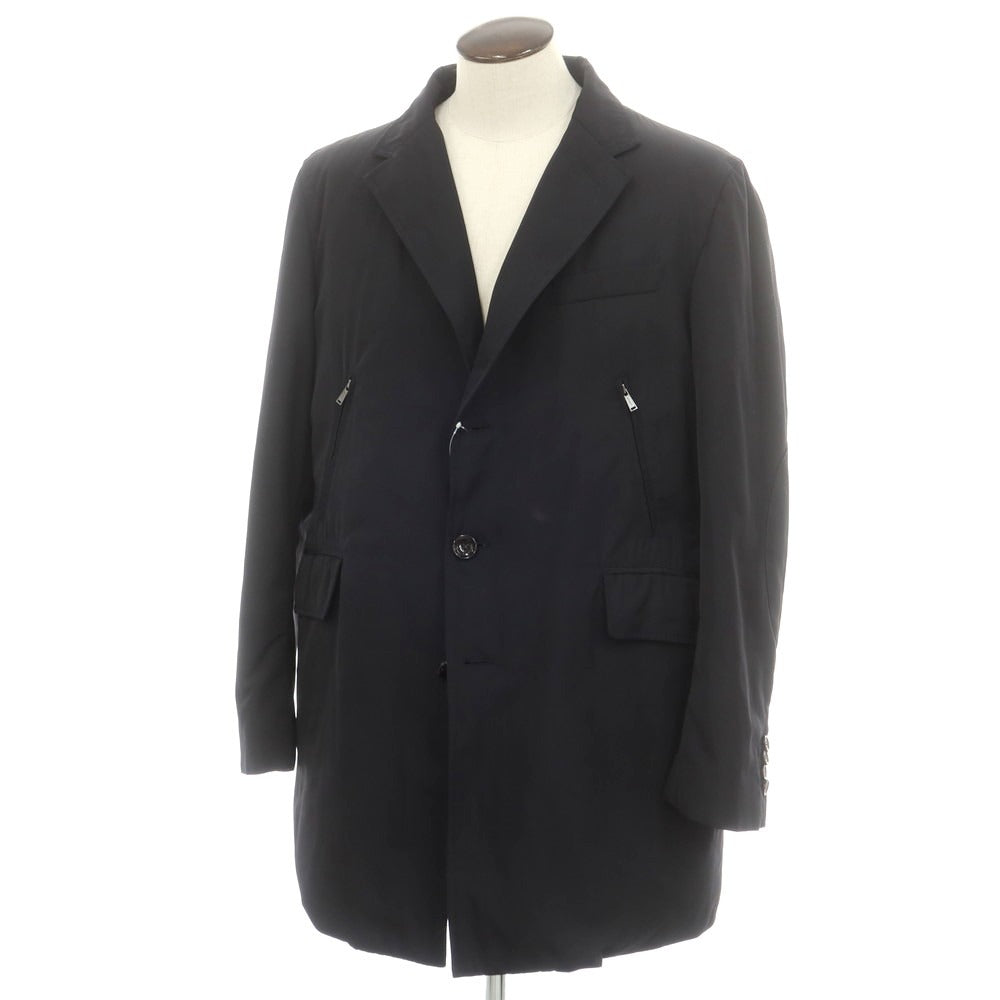 【中古】セブンティ SEVENTY ポリエステル 2WAY ダウンコート ダークネイビー【サイズ54】【 状態ランクC 】【 メンズ 】[CPD]