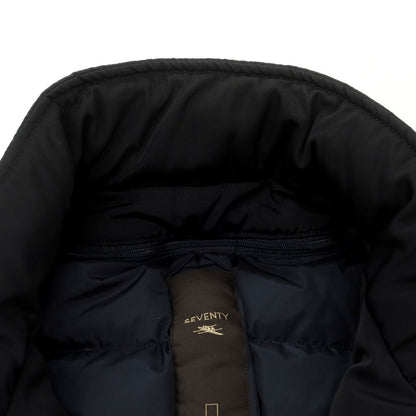 【中古】セブンティ SEVENTY ポリエステル 2WAY ダウンコート ダークネイビー【 54 】【 状態ランクC 】【 メンズ 】