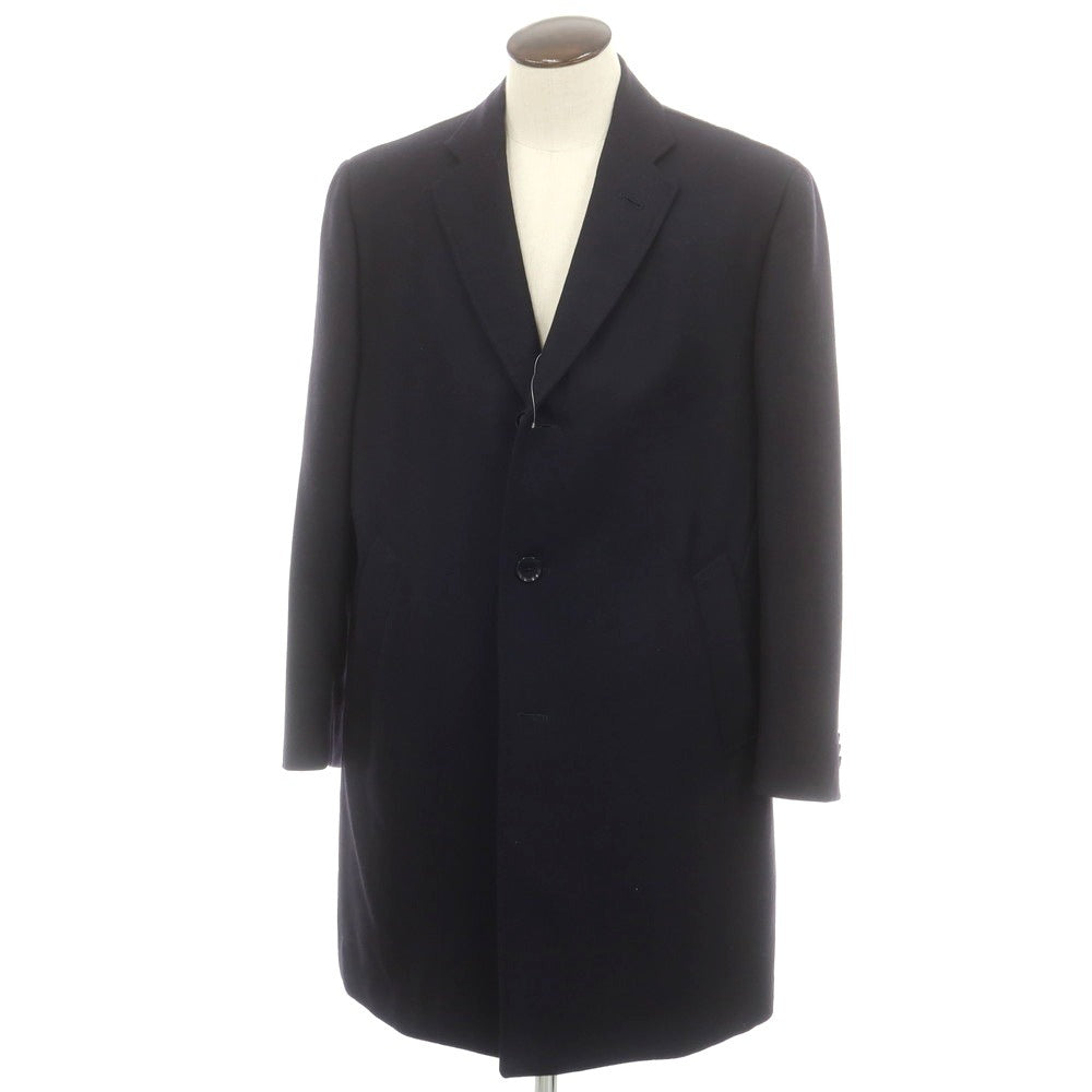 【中古】その他ブランド Brand ウール チェスターフィールドコート ネイビー【 54 】【 状態ランクB 】【 メンズ 】