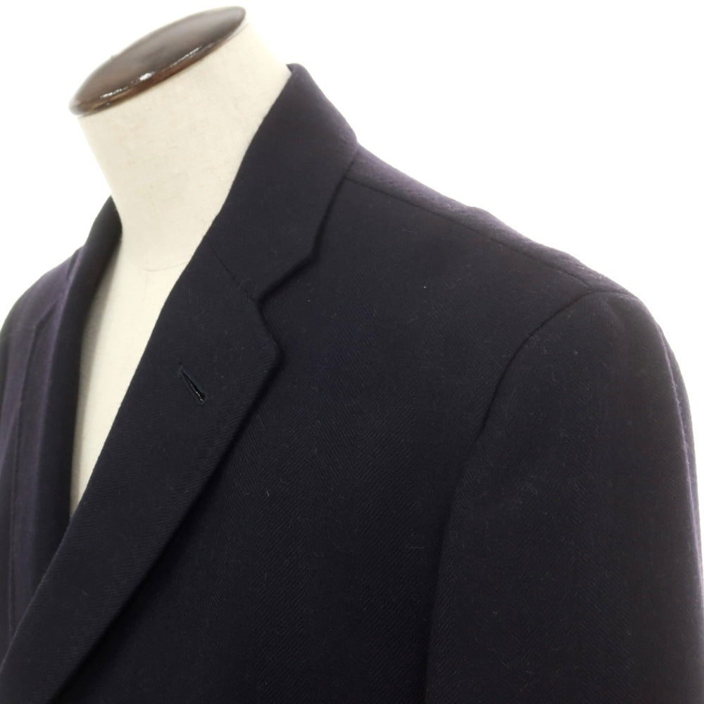 【中古】その他ブランド Brand ウール チェスターフィールドコート ネイビー【 54 】【 状態ランクB 】【 メンズ 】