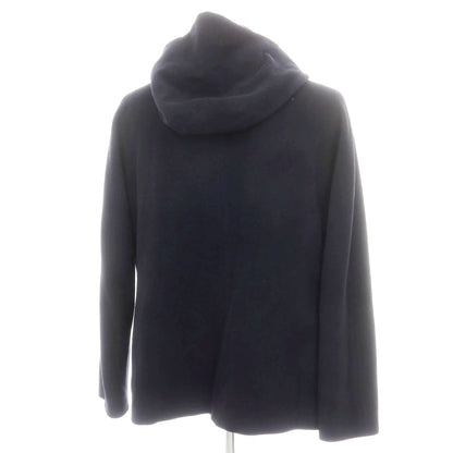 【中古】イーヴォ Hevo ウールポリエステルナイロン ダブルジップ フーデッドブルゾン ネイビー【 54 】【 状態ランクB 】【 メンズ 】