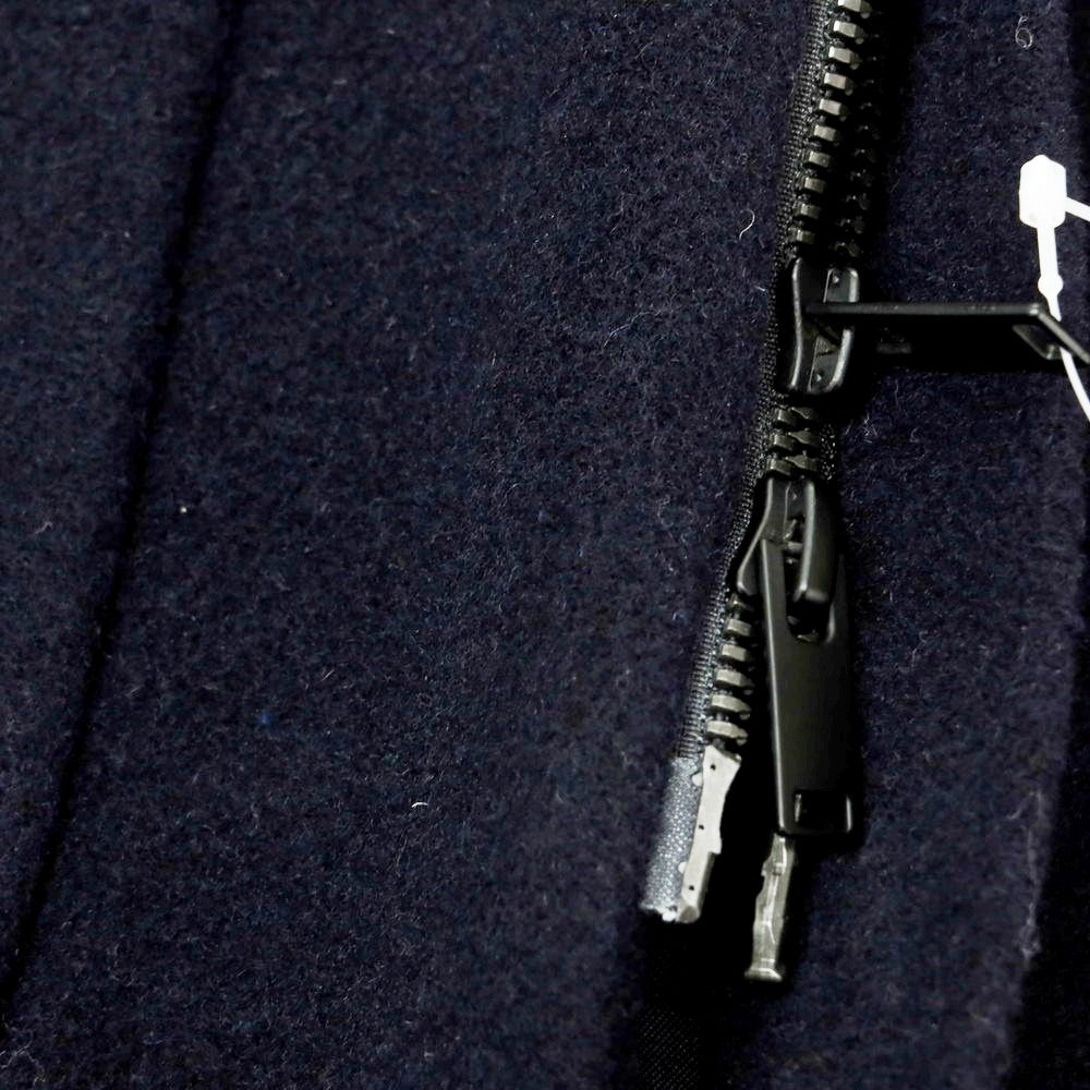 【中古】イーヴォ Hevo ウールポリエステルナイロン ダブルジップ フーデッドブルゾン ネイビー【 54 】【 状態ランクB 】【 メンズ 】