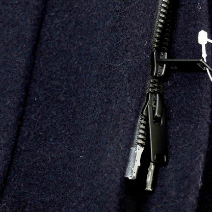 【中古】イーヴォ Hevo ウールポリエステルナイロン ダブルジップ フーデッドブルゾン ネイビー【 54 】【 状態ランクB 】【 メンズ 】