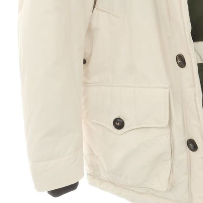 【中古】ヒストリック HISTORIC ATMOSPHERIC PARKA ポリエステル フーデッド ダウンジャケット アイボリー【 XXL 】【 状態ランクB 】【 メンズ 】
