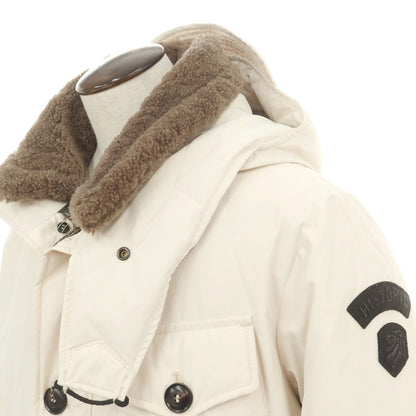 【中古】ヒストリック HISTORIC ATMOSPHERIC PARKA ポリエステル フーデッド ダウンジャケット アイボリー【 XXL 】【 状態ランクB 】【 メンズ 】