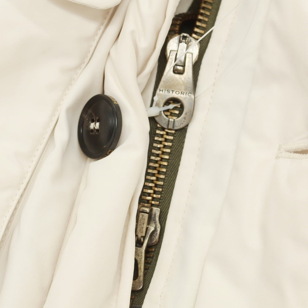 【中古】ヒストリック HISTORIC ATMOSPHERIC PARKA ポリエステル フーデッド ダウンジャケット アイボリー【 XXL 】【 状態ランクB 】【 メンズ 】