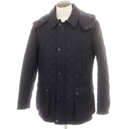 【中古】フレンチアイ FRENCHEYE Thermore ウールポリエスエルカシミヤ キルティングブルゾン ダークネイビー【 44 】【 状態ランクB 】【 メンズ 】