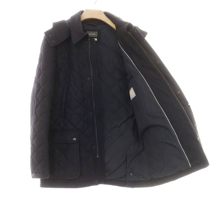 【中古】フレンチアイ FRENCHEYE Thermore ウールポリエスエルカシミヤ キルティングブルゾン ダークネイビー【 44 】【 状態ランクB 】【 メンズ 】