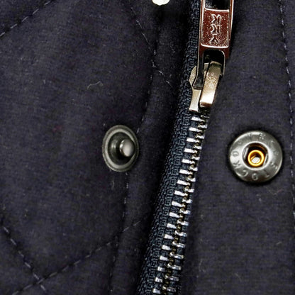 【中古】フレンチアイ FRENCHEYE Thermore ウールポリエスエルカシミヤ キルティングブルゾン ダークネイビー【 44 】【 状態ランクB 】【 メンズ 】