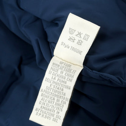 【中古】アップトゥービー UP TO BE ナイロンポリウレタン フーデッド ダウンジャケット ブルー【 54 】【 状態ランクC 】【 メンズ 】