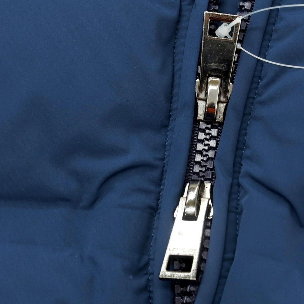 【中古】アップトゥービー UP TO BE ナイロンポリウレタン フーデッド ダウンジャケット ブルー【 54 】【 状態ランクC 】【 メンズ 】