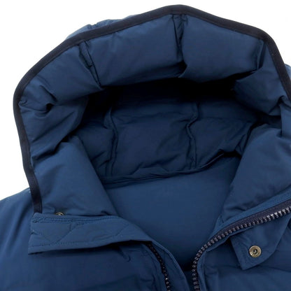 【中古】アップトゥービー UP TO BE ナイロンポリウレタン フーデッド ダウンジャケット ブルー【 54 】【 状態ランクC 】【 メンズ 】