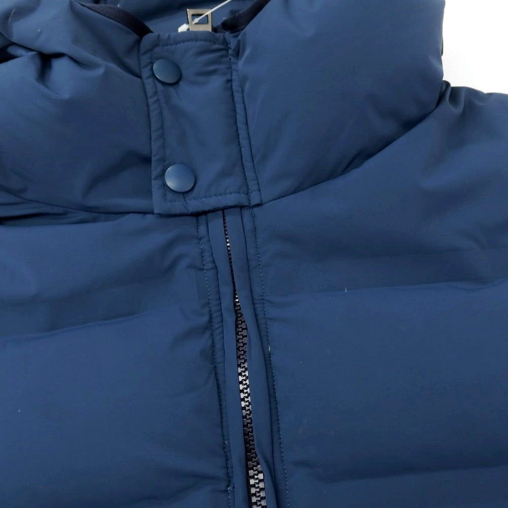 【中古】アップトゥービー UP TO BE ナイロンポリウレタン フーデッド ダウンジャケット ブルー【 54 】【 状態ランクC 】【 メンズ 】
