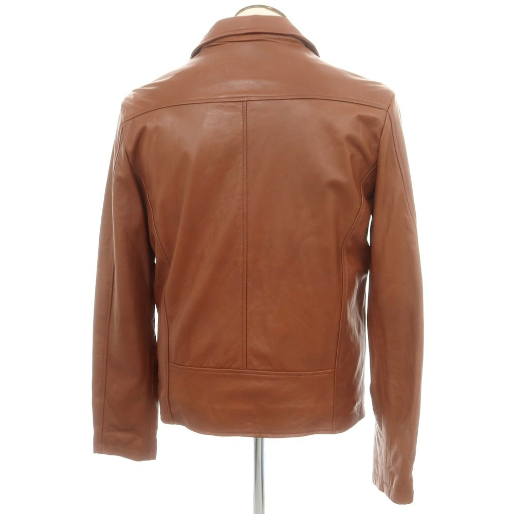 【中古】ジョルジオブラット GIORGIO BRATO レザー ライダースジャケット ライトブラウン【 54 】【 状態ランクB 】【 メンズ 】