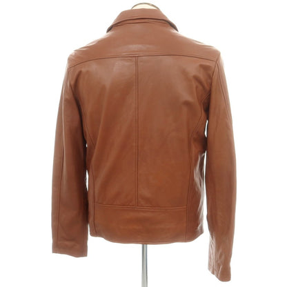【中古】ジョルジオブラット GIORGIO BRATO レザー ライダースジャケット ライトブラウン【 54 】【 状態ランクB 】【 メンズ 】