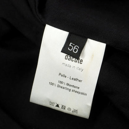 【中古】ダクテ DACUTE ダブルジップ レザーブルゾン ライトネイビー【 56 】【 状態ランクB 】【 メンズ 】