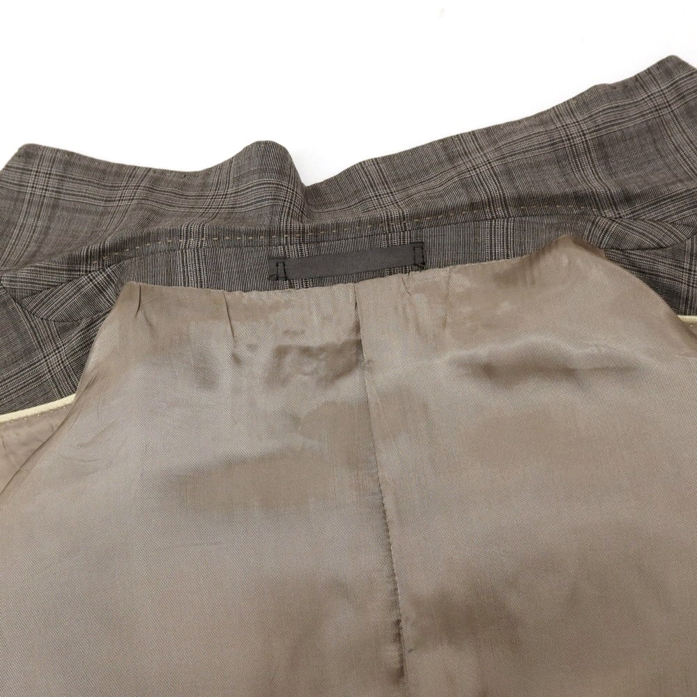 【中古】ルイジ ビアンキ マントヴァ Luigi Bianchi Mantova ウール チェック 2B テーラードジャケット グレー【サイズ54】【 状態ランクC 】【 メンズ 】