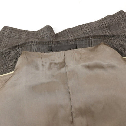 【中古】ルイジ ビアンキ マントヴァ Luigi Bianchi Mantova ウール チェック 2B テーラードジャケット グレー【サイズ54】【 状態ランクC 】【 メンズ 】