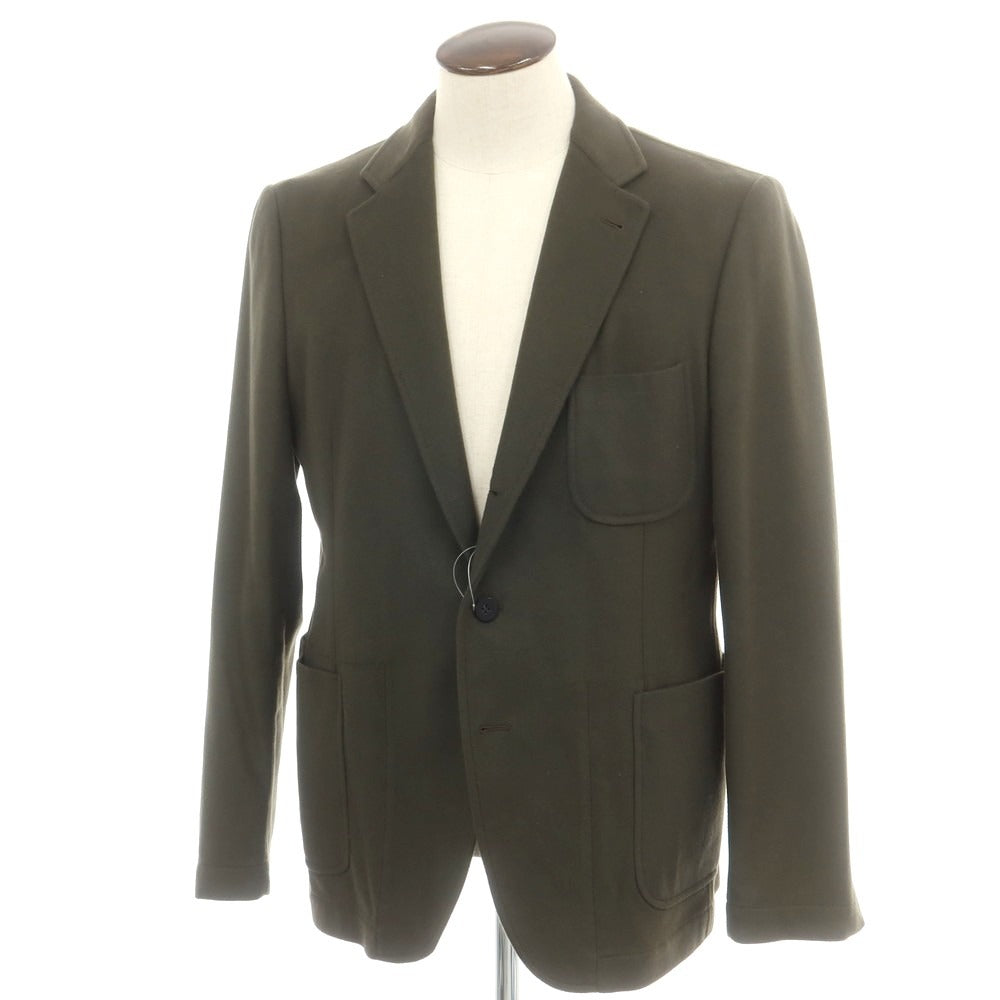 【中古】トネッロ TONELLO ウールナイロンカシミヤ 3B カジュアルジャケット オリーブ【サイズ54】【 状態ランクC 】【 メンズ 】[CPD]