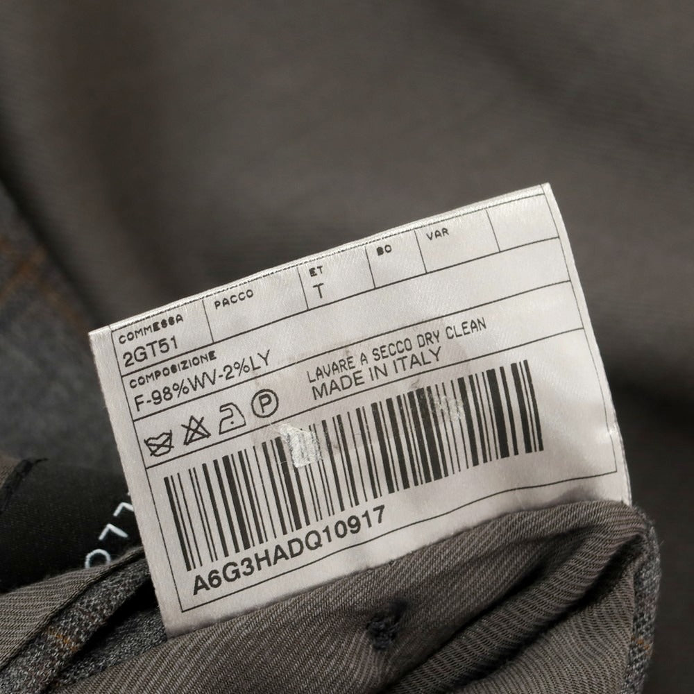 【中古】トネッロ TONELLO ウールポリエステル チェック 2B テーラードジャケット グレーxブラウン【 54 】【 状態ランクB 】【 メンズ 】