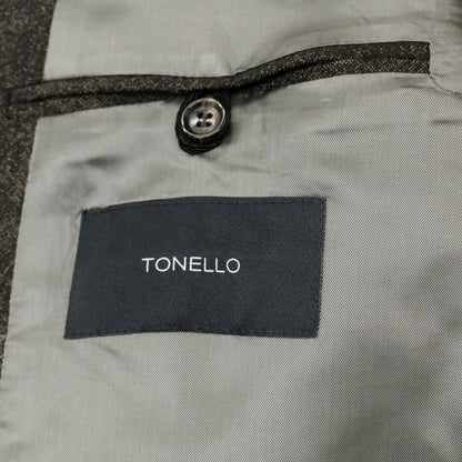 【中古】トネッロ TONELLO ウール 2B テーラードジャケット グレーxベージュ【 54 】【 状態ランクB 】【 メンズ 】