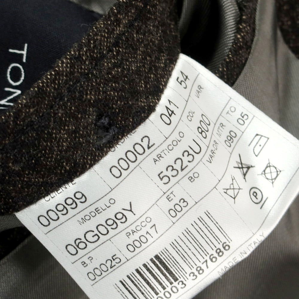 【中古】トネッロ TONELLO ウール 2B テーラードジャケット グレーxベージュ【 54 】【 状態ランクB 】【 メンズ 】