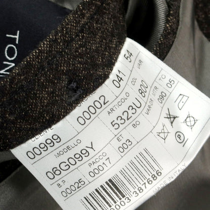 【中古】トネッロ TONELLO ウール 2B テーラードジャケット グレーxベージュ【 54 】【 状態ランクB 】【 メンズ 】