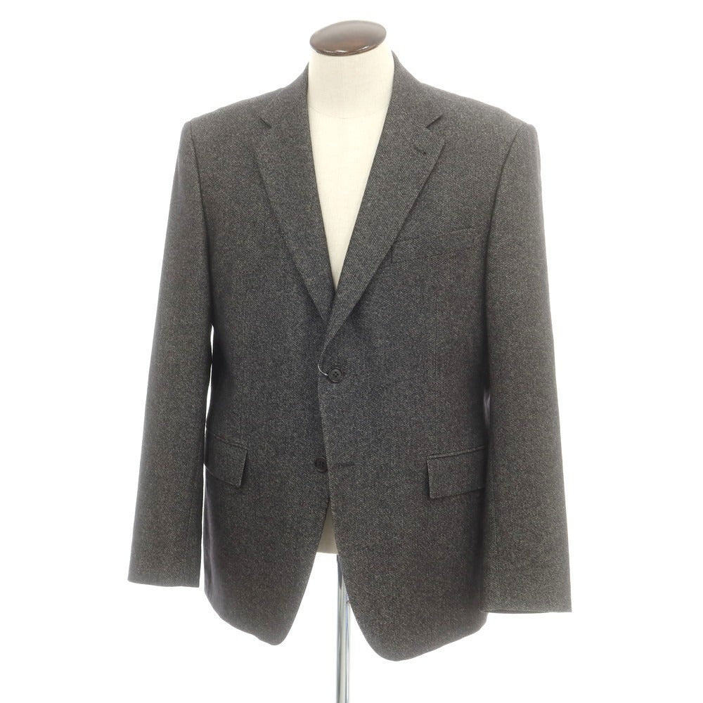 【中古】パオローニ PAOLONI ウールコットン テーラードジャケット グレー【 54 】【 状態ランクC 】【 メンズ 】