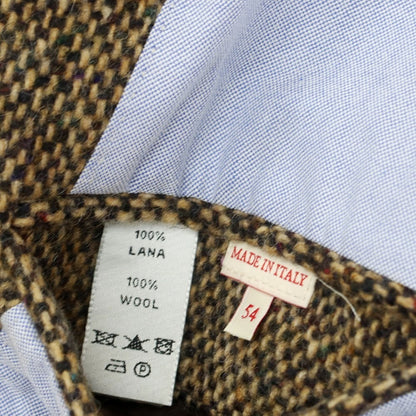 【中古】アラン ALAIN ツイードウール テーラードジャケット ベージュ【 54 】【 状態ランクC 】【 メンズ 】