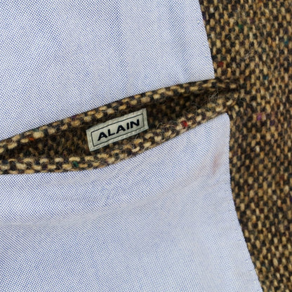 【中古】アラン ALAIN ツイードウール テーラードジャケット ベージュ【 54 】【 状態ランクC 】【 メンズ 】