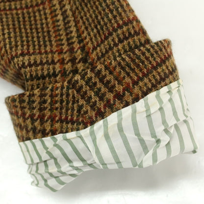 【中古】アラン ALAIN ウール チェック テーラードジャケット ベージュxブラウン【 54 】【 状態ランクC 】【 メンズ 】