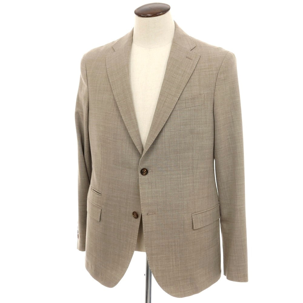 【中古】イレブンティ eleventy ポリエステルウール ジャージー 2B テーラードジャケット ダークベージュ【サイズ54】【 状態ランクB 】【 メンズ 】