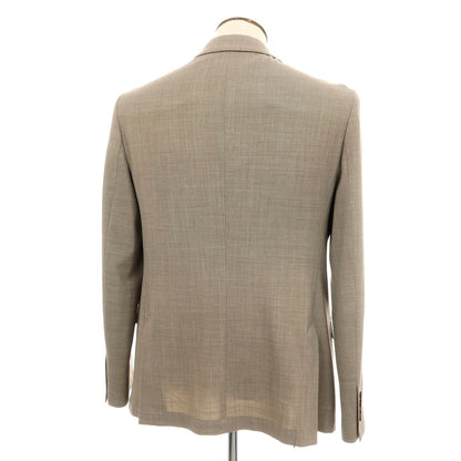 【中古】イレブンティ eleventy ポリエステルウール ジャージー 2B テーラードジャケット ダークベージュ【サイズ54】【 状態ランクB 】【 メンズ 】